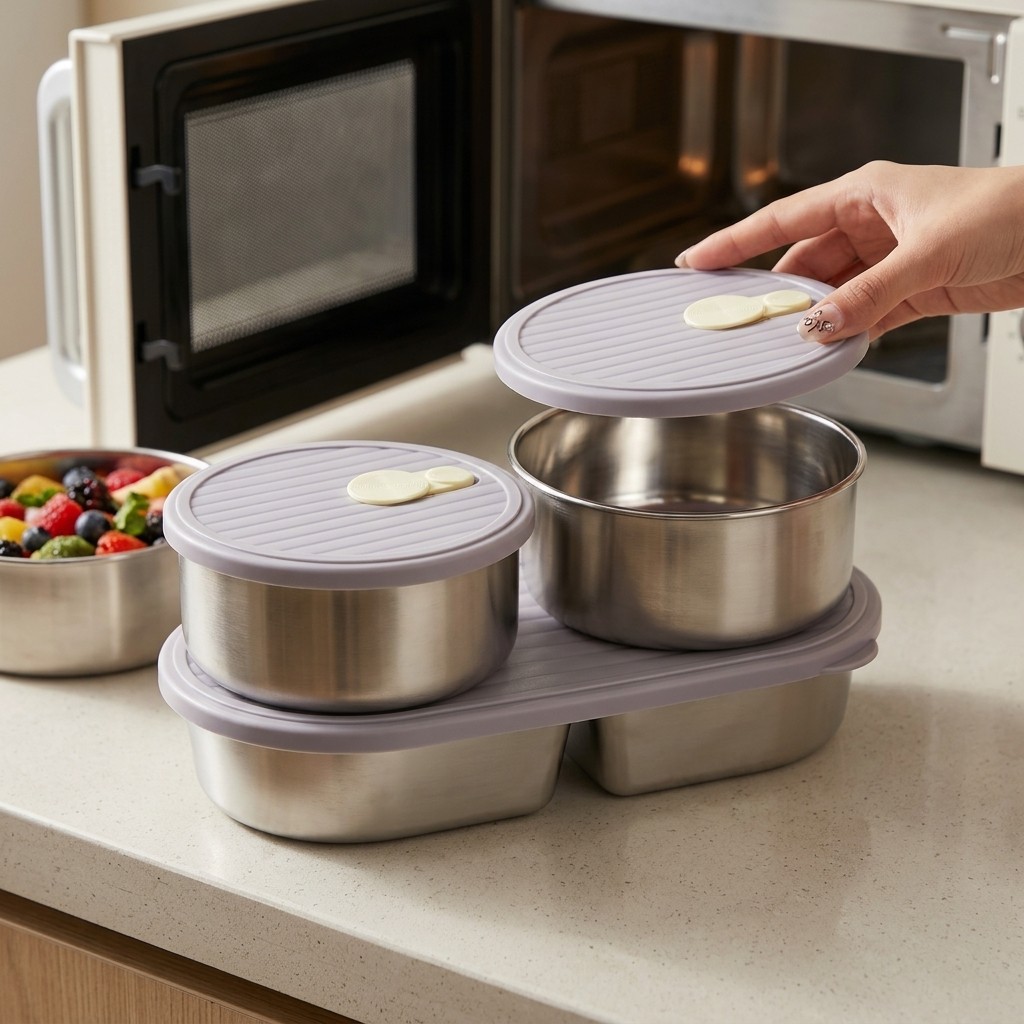 Meal Prep Meal Ideas - Microwavable 304 Stainless Steel Lunch Box