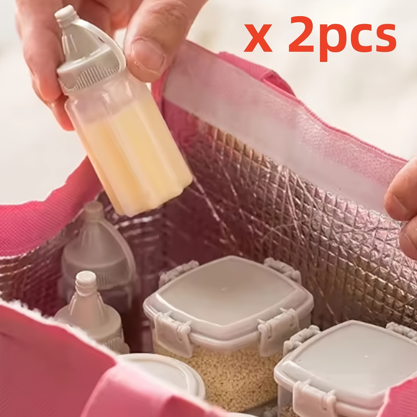 Spice Jar Labels - 2pcs Mini Sauce Squeeze Bottle Plastic