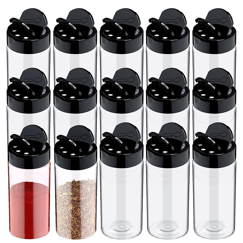 Spice Jar Labels - LMETJMA Clear Plastic Spice Jar with