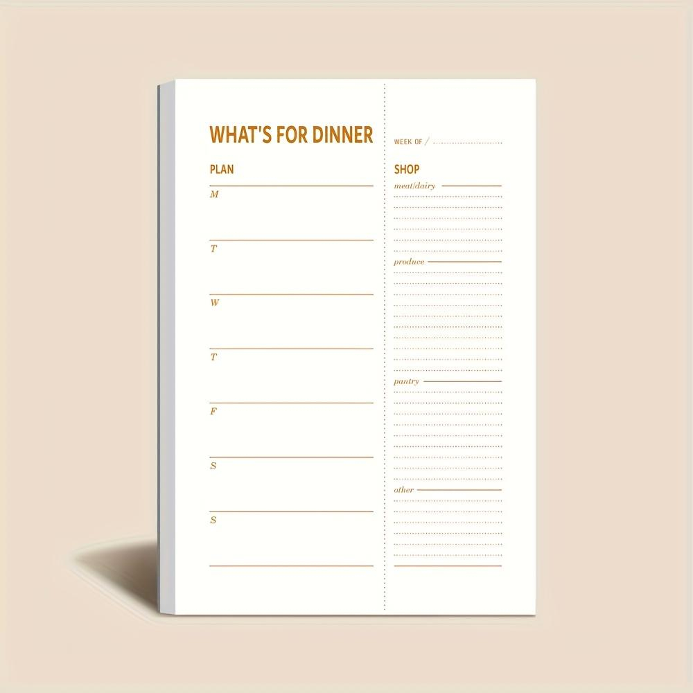 Meal Prep Diet - 1pc Daily Diet Plan Notebook, 50