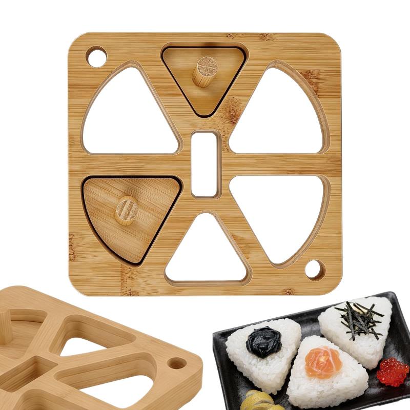 Meal Prep Onigiri - Wooden Onigiri Rice Ball Mold 5