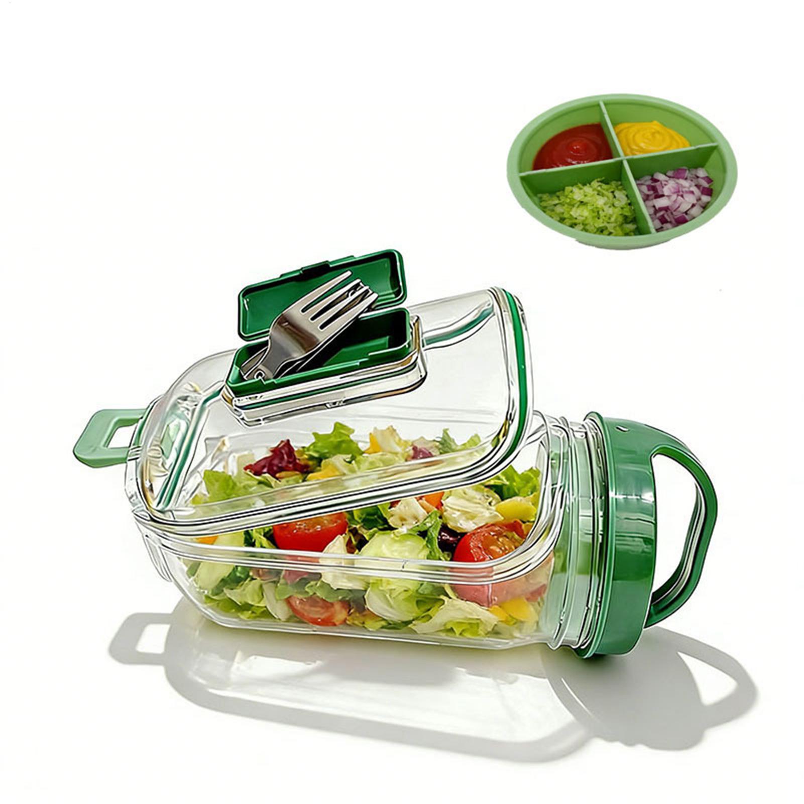Side-Opening Salad Jar 1000ml  - Meal Prep Gym recension och pris