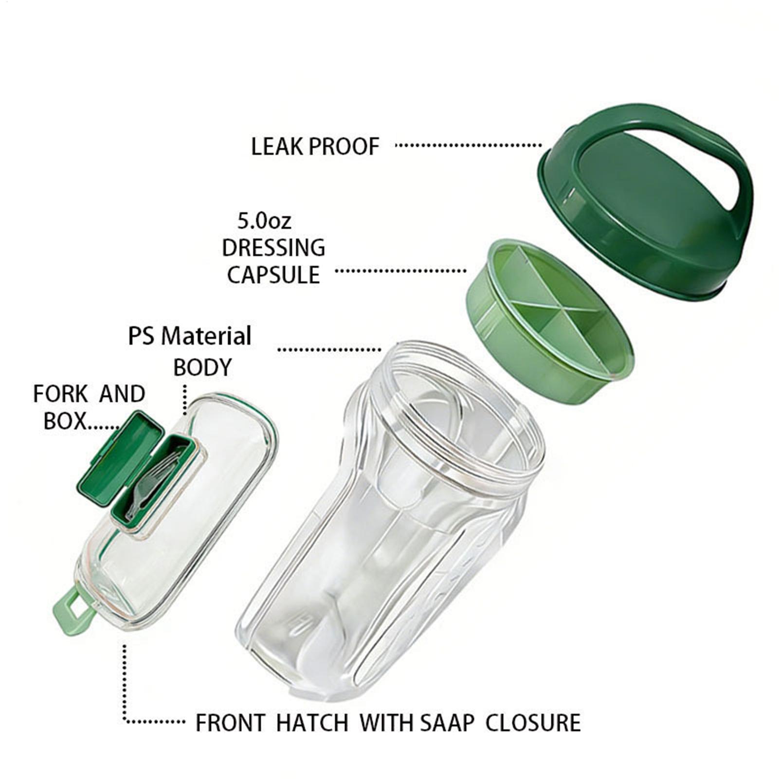 Side-Opening Salad Jar 1000ml  - Meal Prep Gym recension och pris