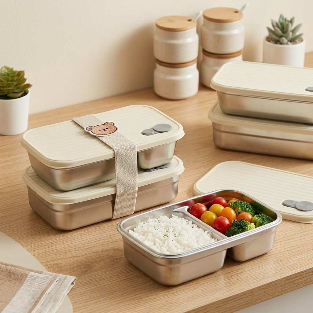 Stainless Steel Bento Box Meta - Meal Prep Meal Ideas recension och pris