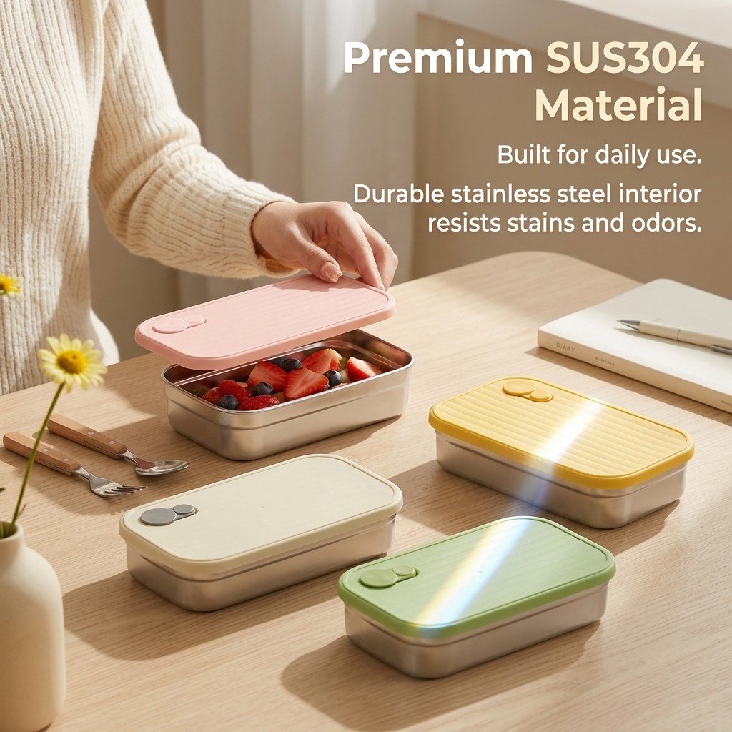 Stainless Steel Bento Box Meta - Meal Prep Meal Ideas recension och pris