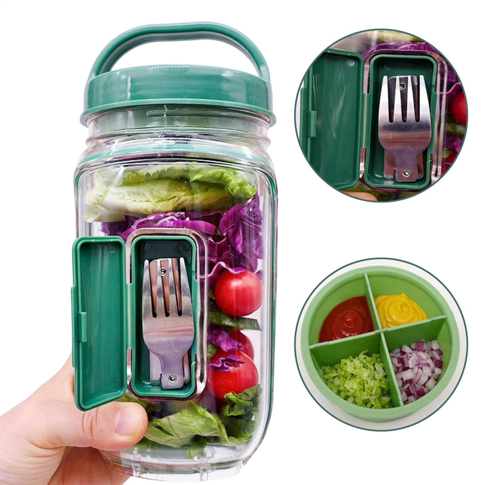 Salad Jar with Side Opening 10 - Meal Prep Gym recension och pris