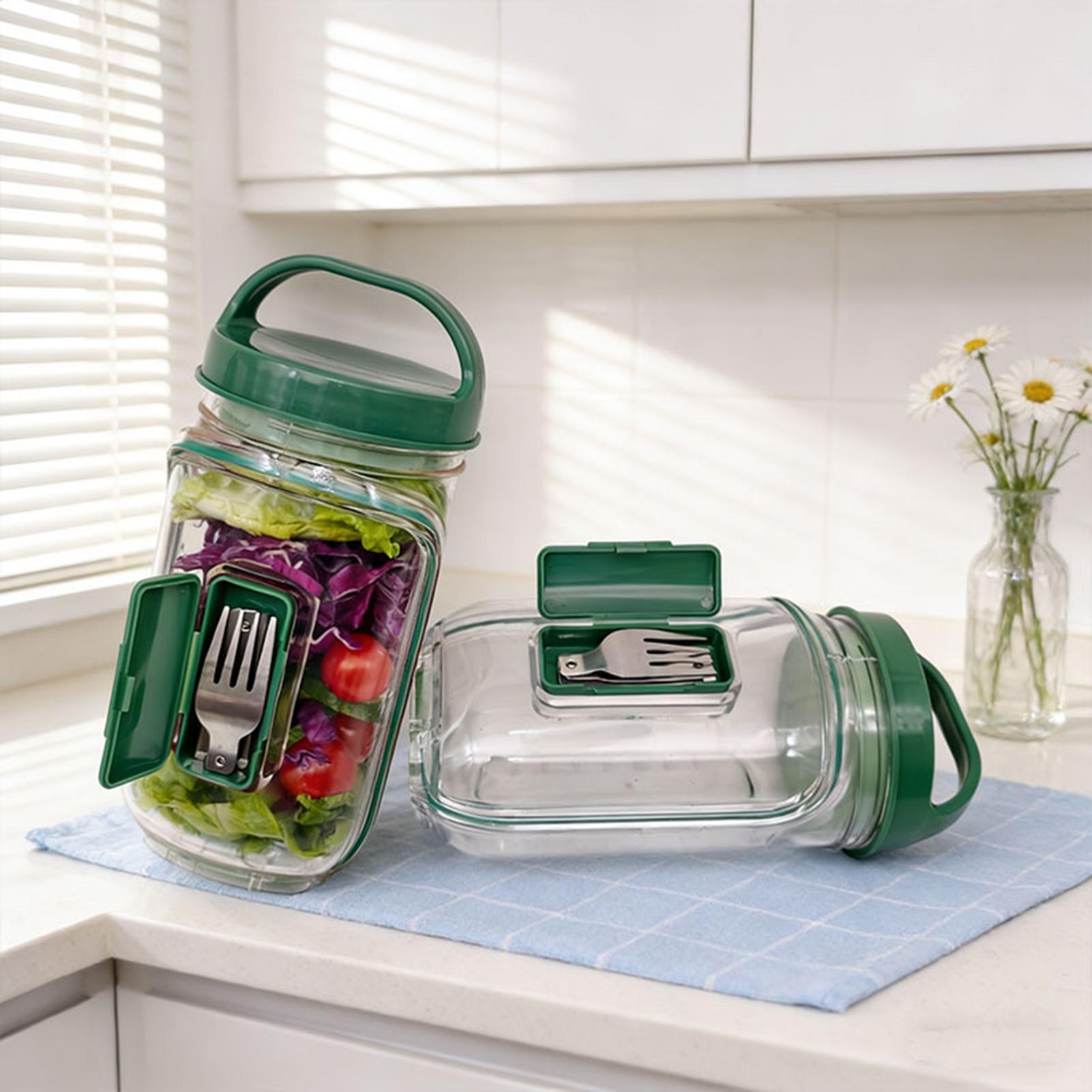 Salad Jar with Side Opening 10 - Meal Prep Gym recension och pris