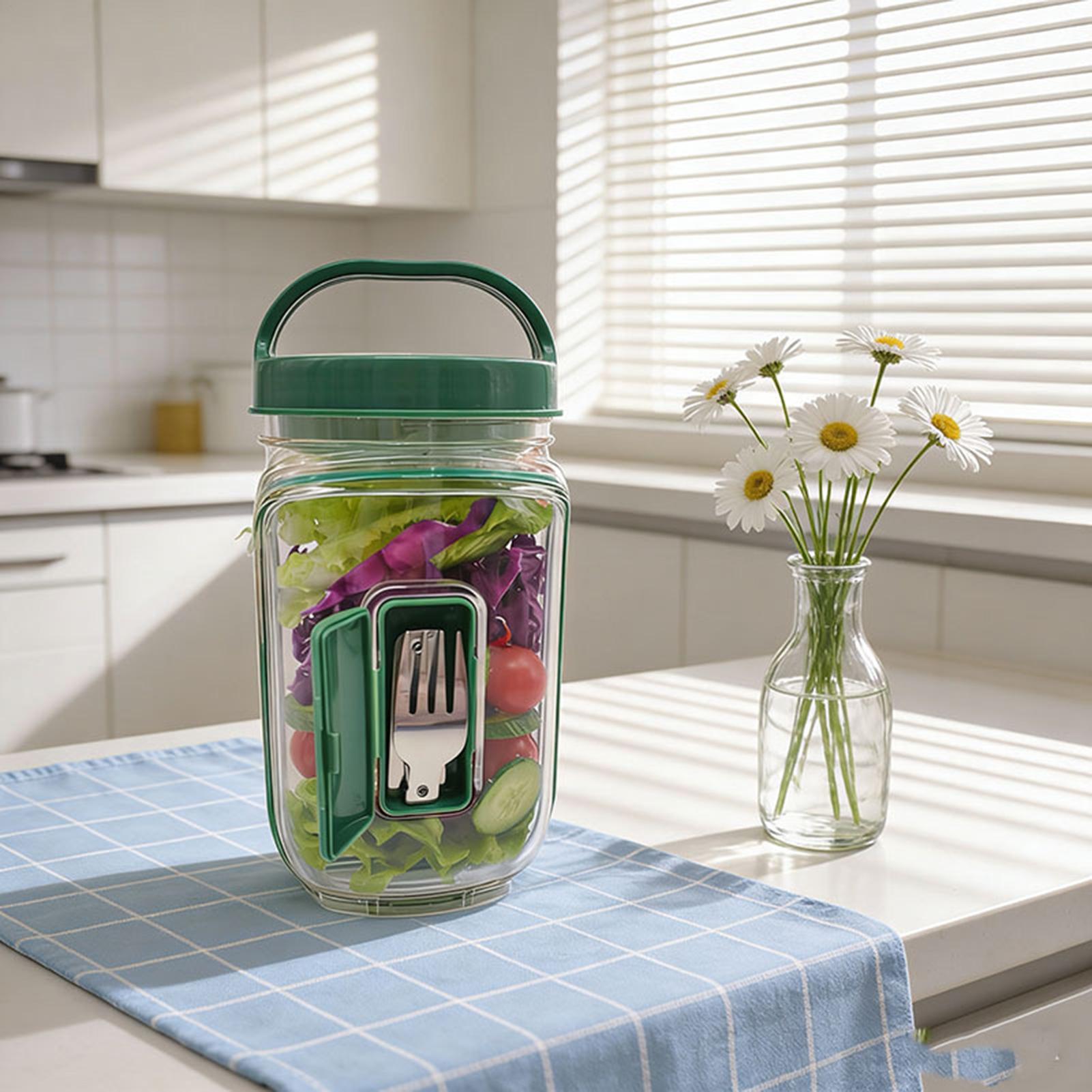 Salad Jar with Side Opening 10 - Meal Prep Gym recension och pris