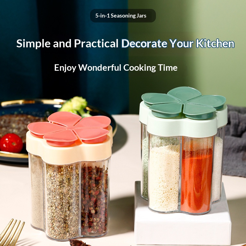1PC 5-Compartment Flip Spice J - Spice Jar Labels recension och pris