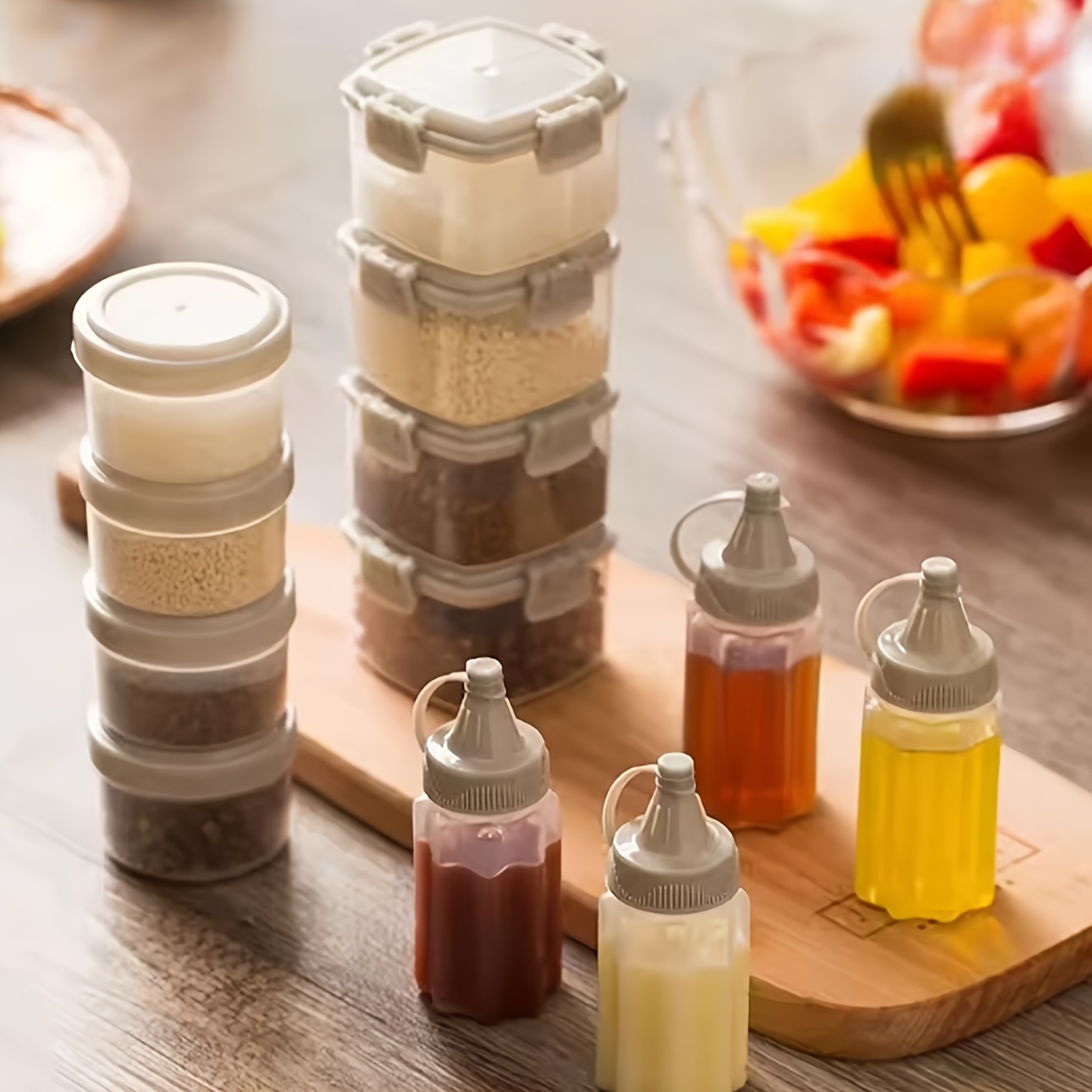 2pcs Mini Sauce Squeeze Bottle - Spice Jar Labels recension och pris