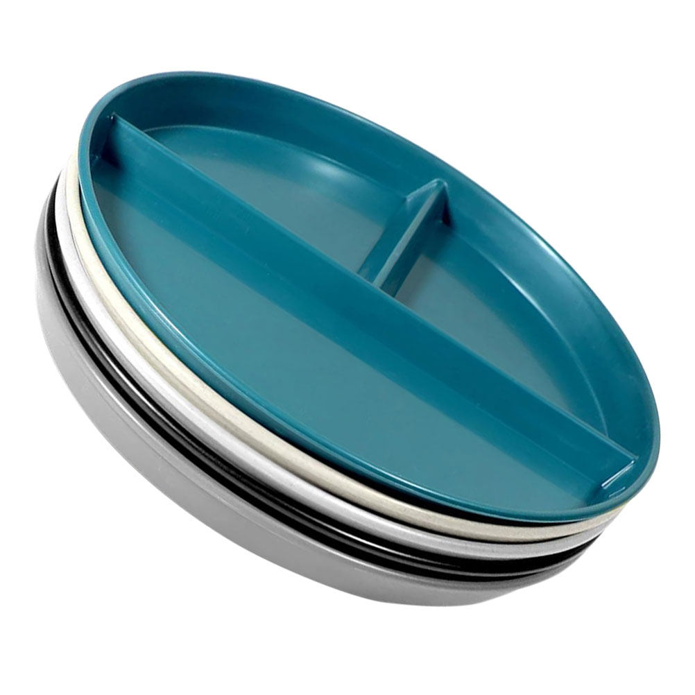 5Pcs Sectioned Plates Round Di - Meal Prep Diet recension och pris