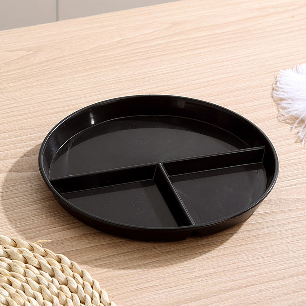 5Pcs Sectioned Plates Round Di - Meal Prep Diet recension och pris