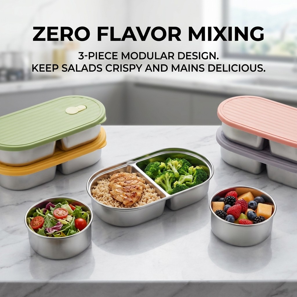 Microwavable 304 Stainless Ste - Meal Prep Meal Ideas recension och pris