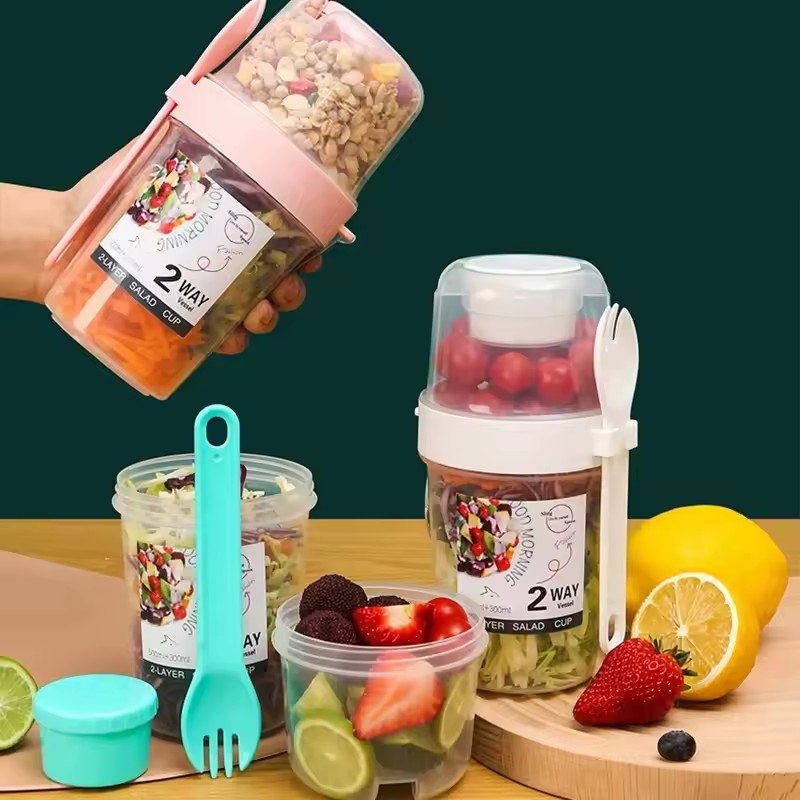 Salad Oatmeal Cup 500ml+300ml  - Meal Prep Gym recension och pris