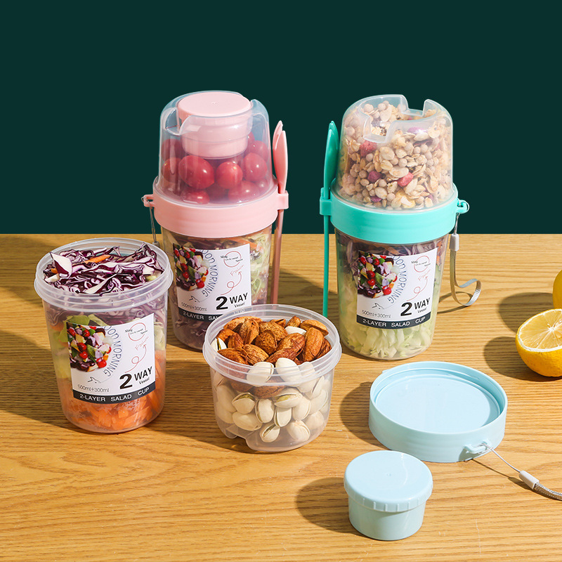 Salad Oatmeal Cup 500ml+300ml  - Meal Prep Gym recension och pris