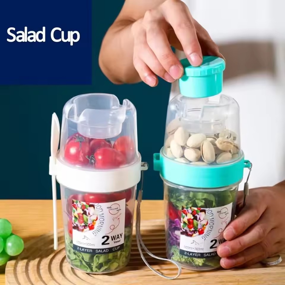 Salad Oatmeal Cup 500ml+300ml  - Meal Prep Gym recension och pris