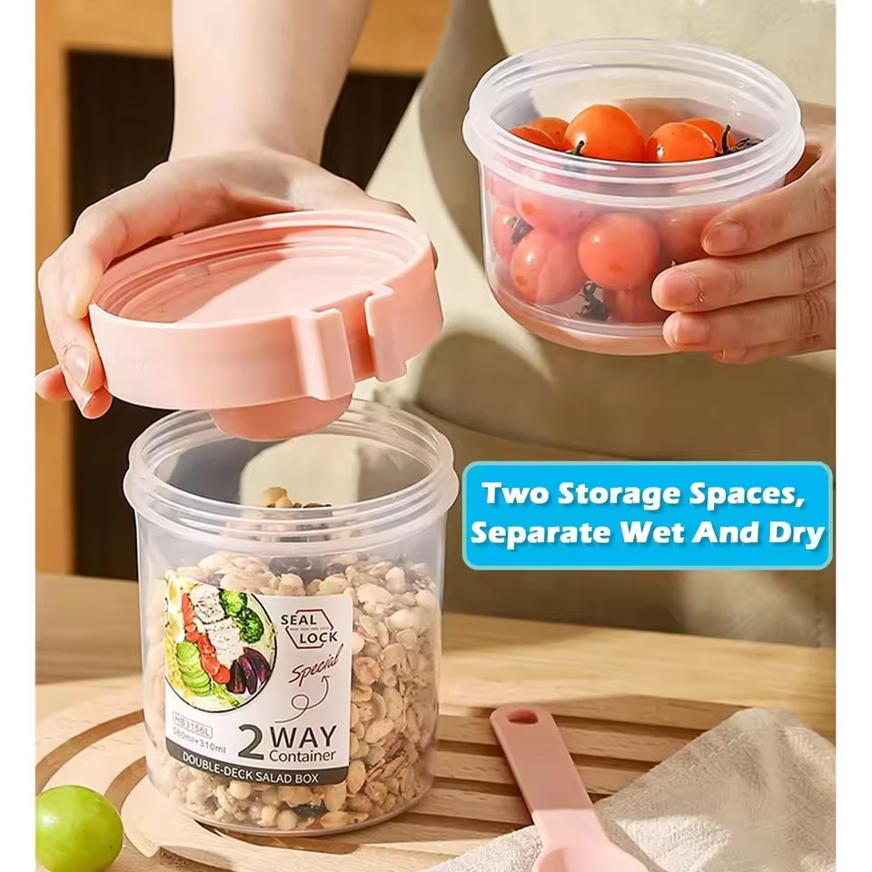 Salad Oatmeal Cup 500ml+300ml  - Meal Prep Gym recension och pris