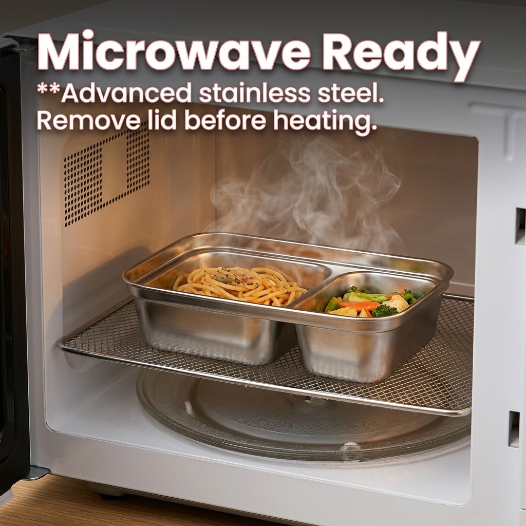 Microwave Safe 304 Stainless S - Meal Prep Meal Ideas recension och pris