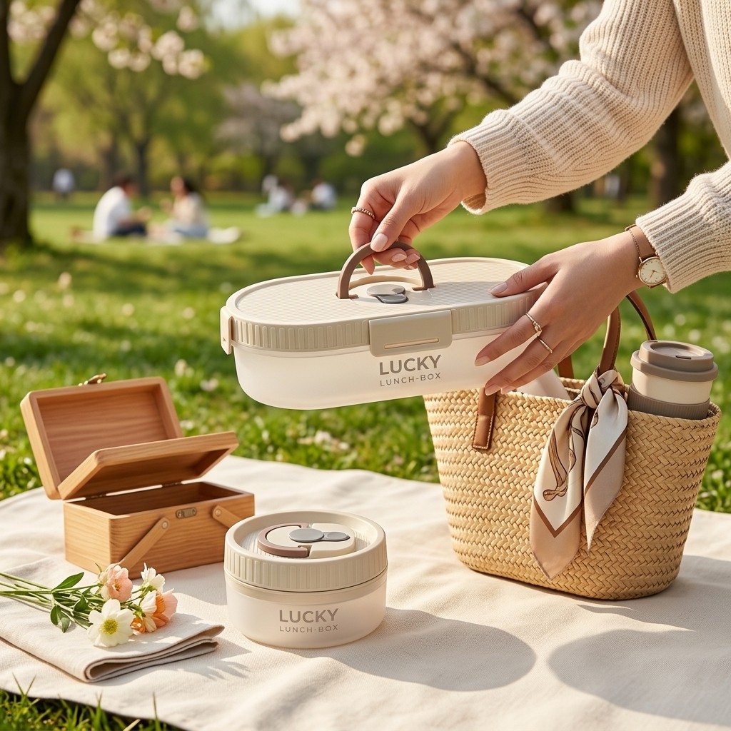 Portable Bento Lunch Box Set L - Meal Prep Meal Ideas recension och pris