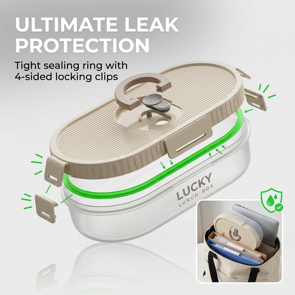 Portable Bento Lunch Box Set L - Meal Prep Meal Ideas recension och pris