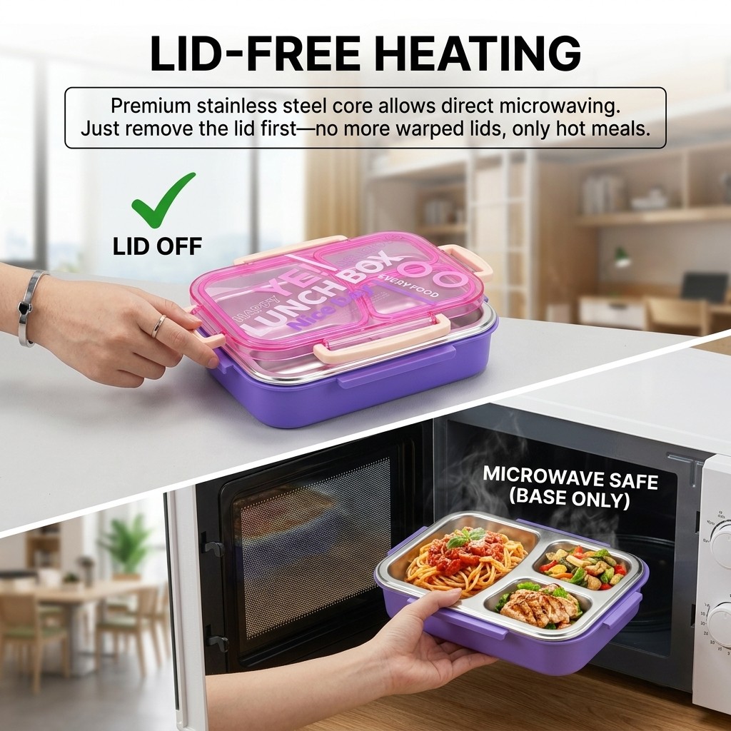Microwavable 304 Stainless Ste - Meal Prep Meal Ideas recension och pris