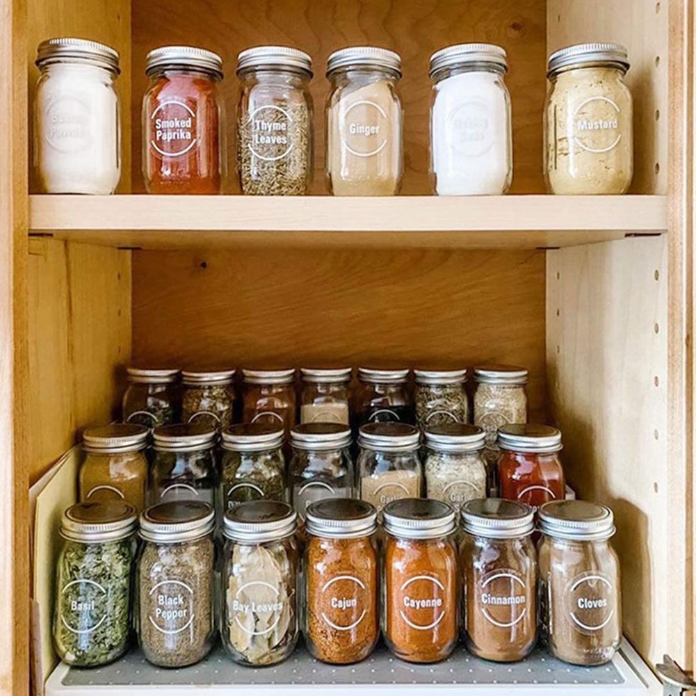 144 Pcs/set Transparent Spice  - Spice Jar Labels recension och pris