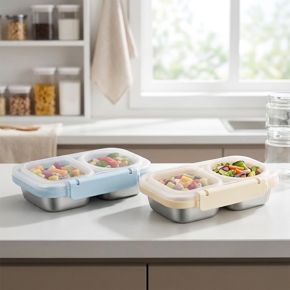 2 Pack 400ml Stainless Steel L - Meal Prep Gym recension och pris