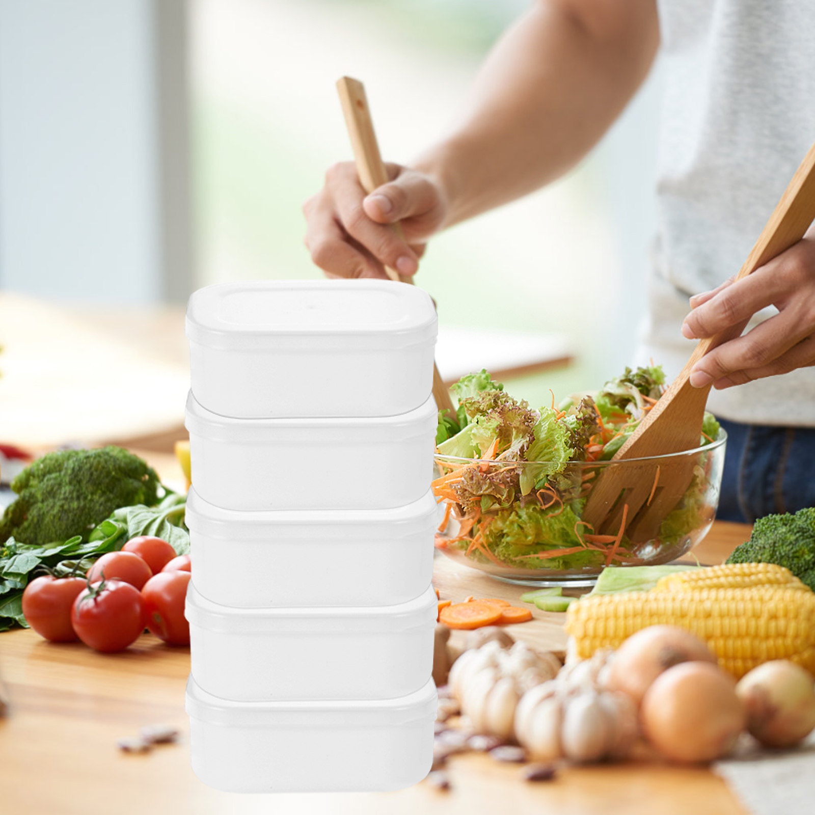 5Pcs Rice Grain Portion Storag - Meal Prep Diet recension och pris