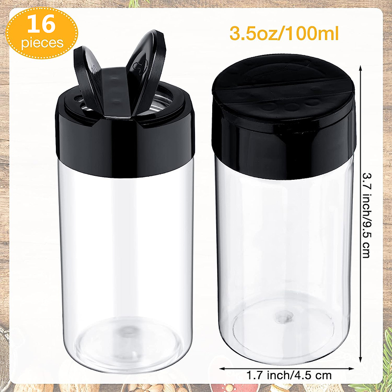 LMETJMA Clear Plastic Spice Ja - Spice Jar Labels recension och pris