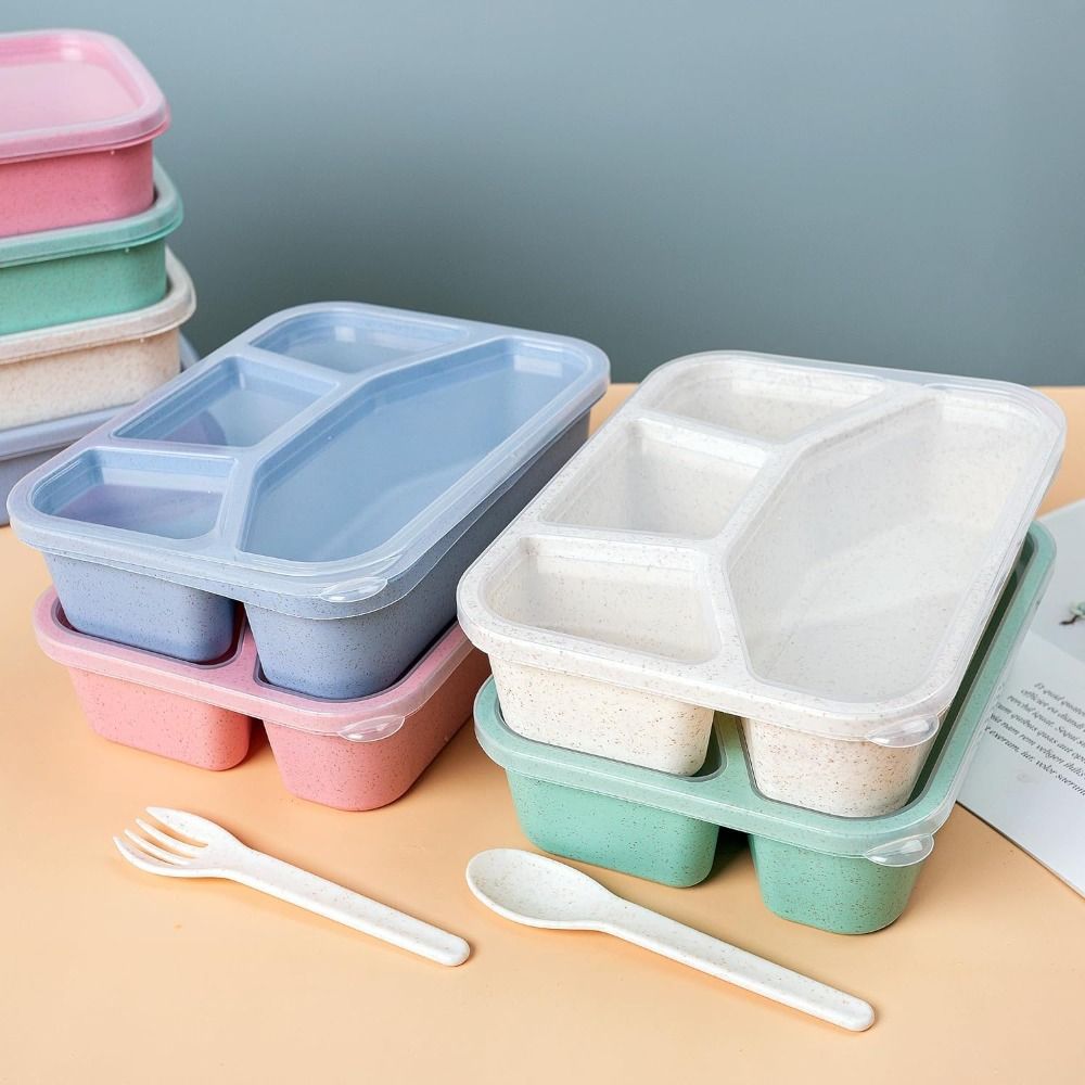 4 Compartments Kids Bento Box  - Meal Prep Meal Ideas recension och pris