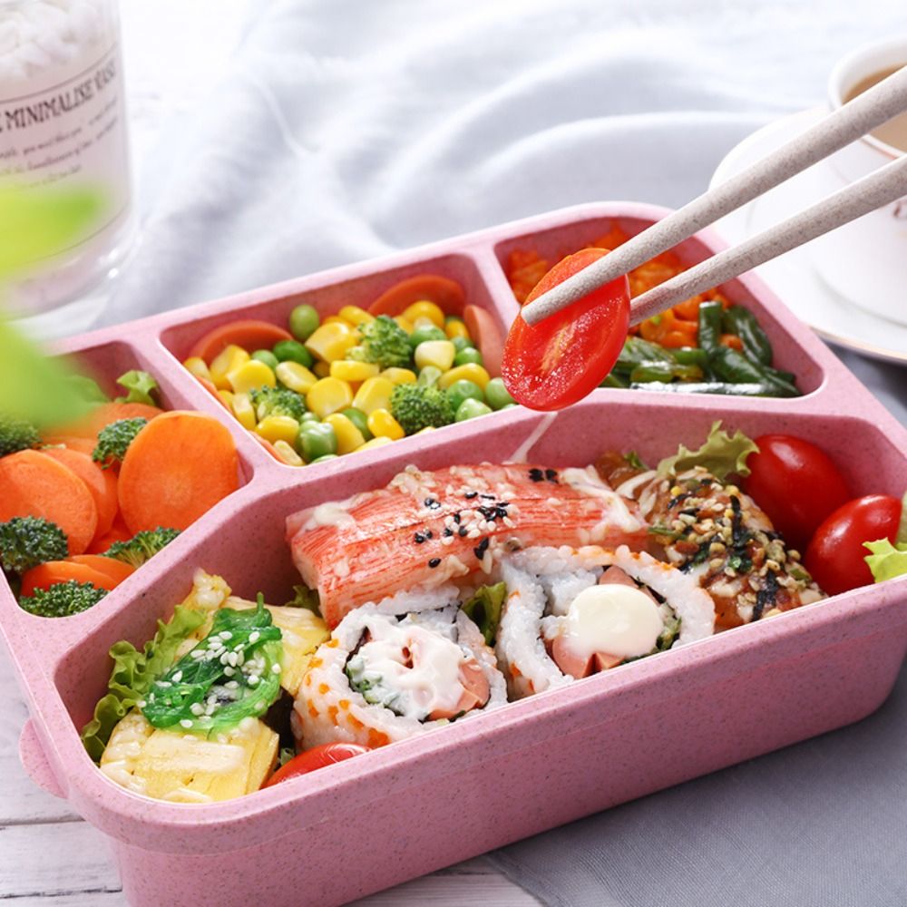 4 Compartments Kids Bento Box  - Meal Prep Meal Ideas recension och pris