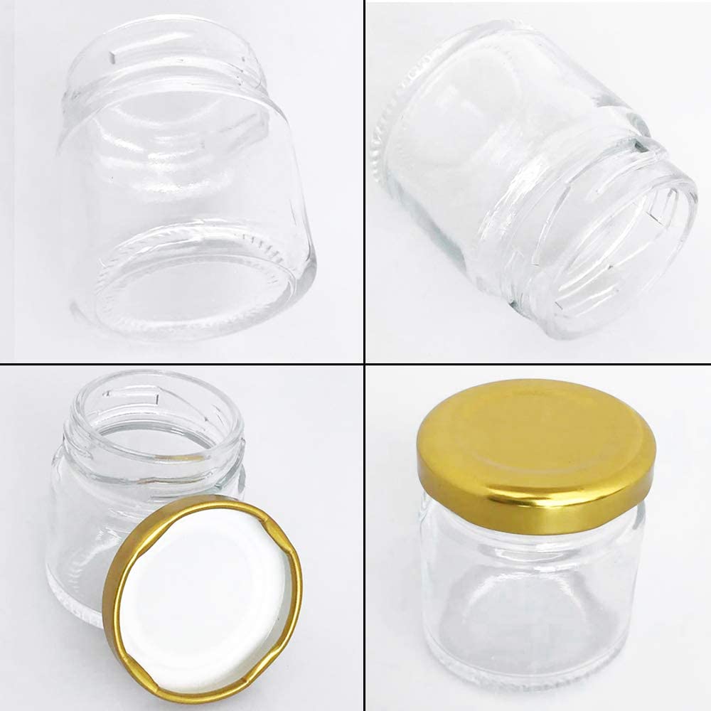 Glass Jars with Gold Lids, Min - Spice Jar Labels recension och pris