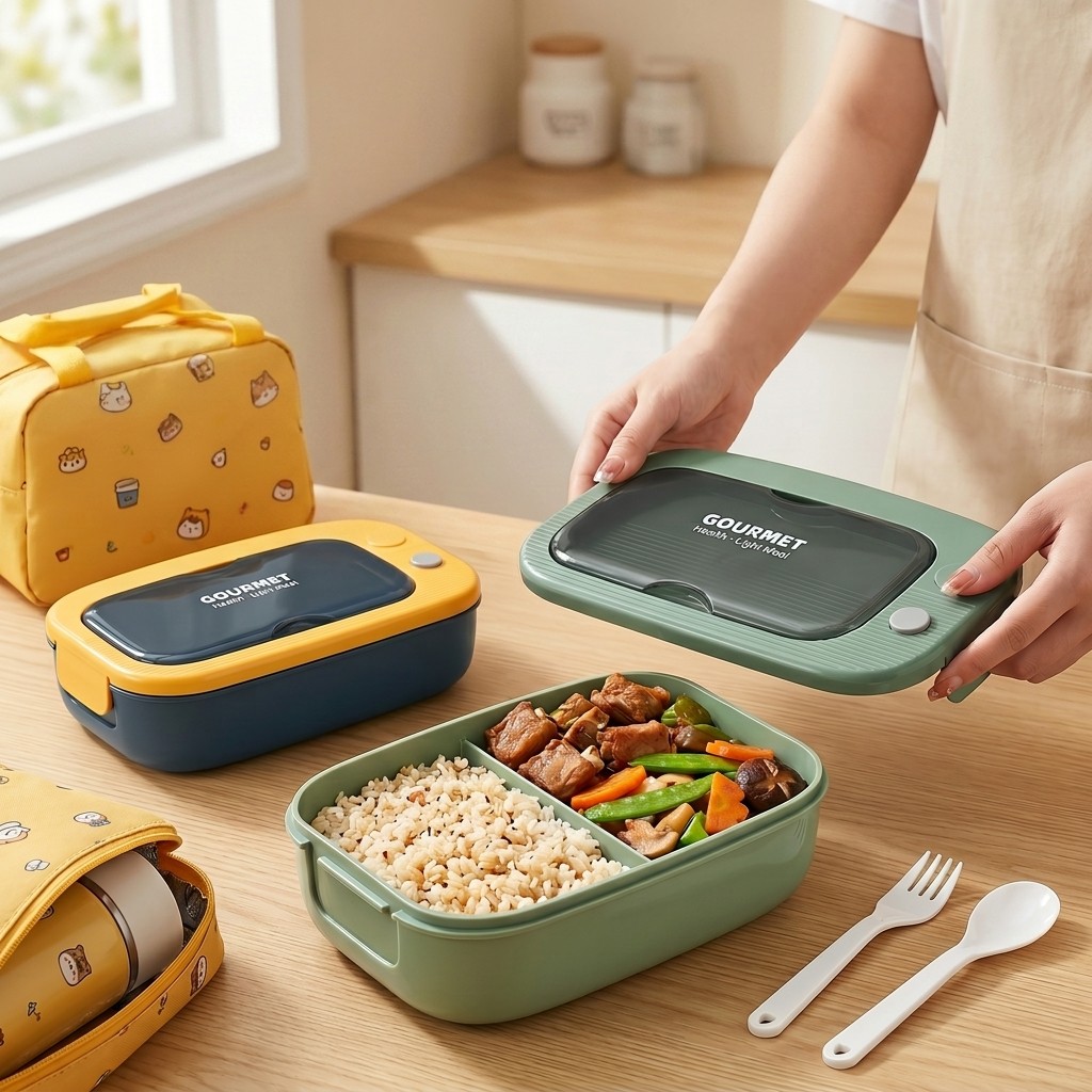 Microwavable Plastic Bento Box - Meal Prep Meal Ideas recension och pris