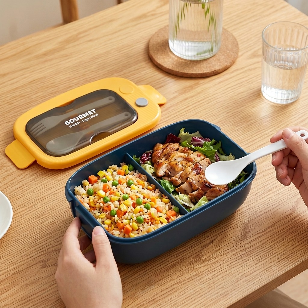 Microwavable Plastic Bento Box - Meal Prep Meal Ideas recension och pris