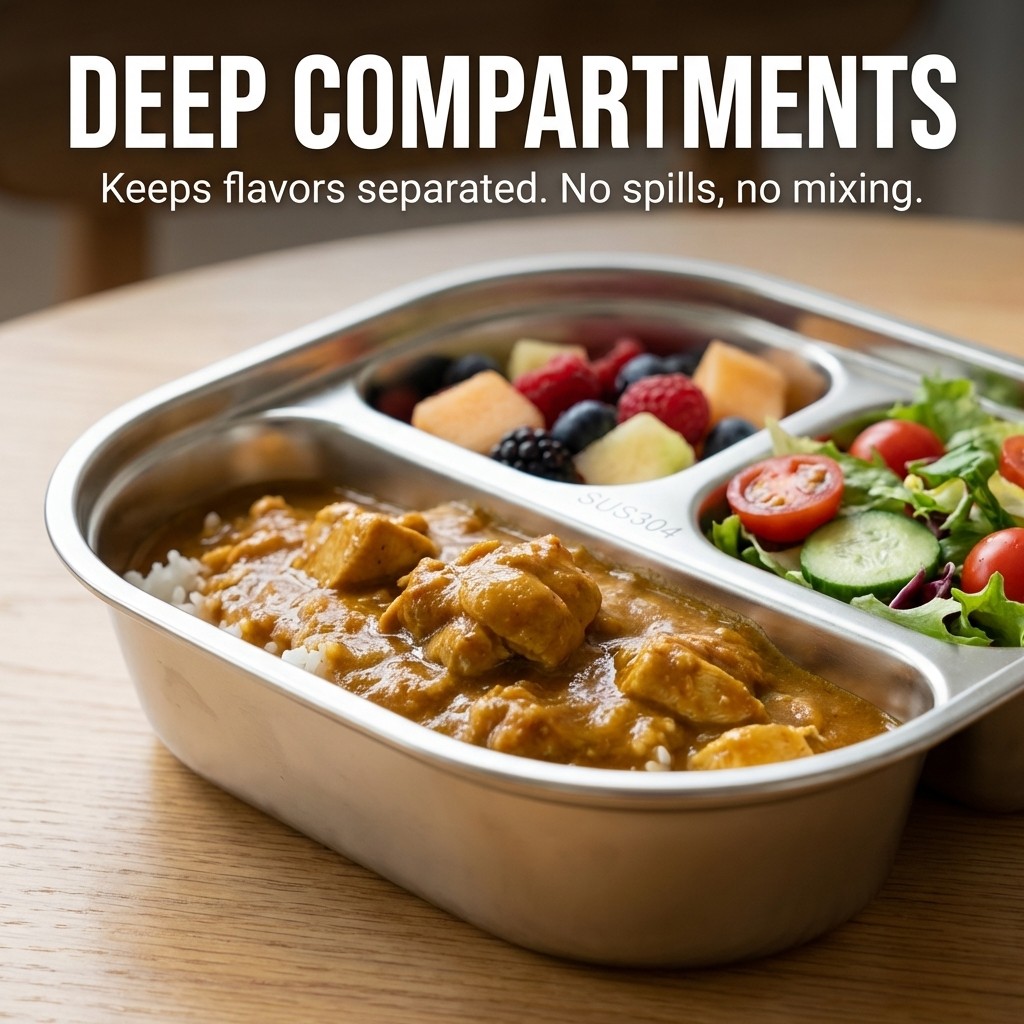 Microwave Safe 304 Stainless S - Meal Prep Diet recension och pris