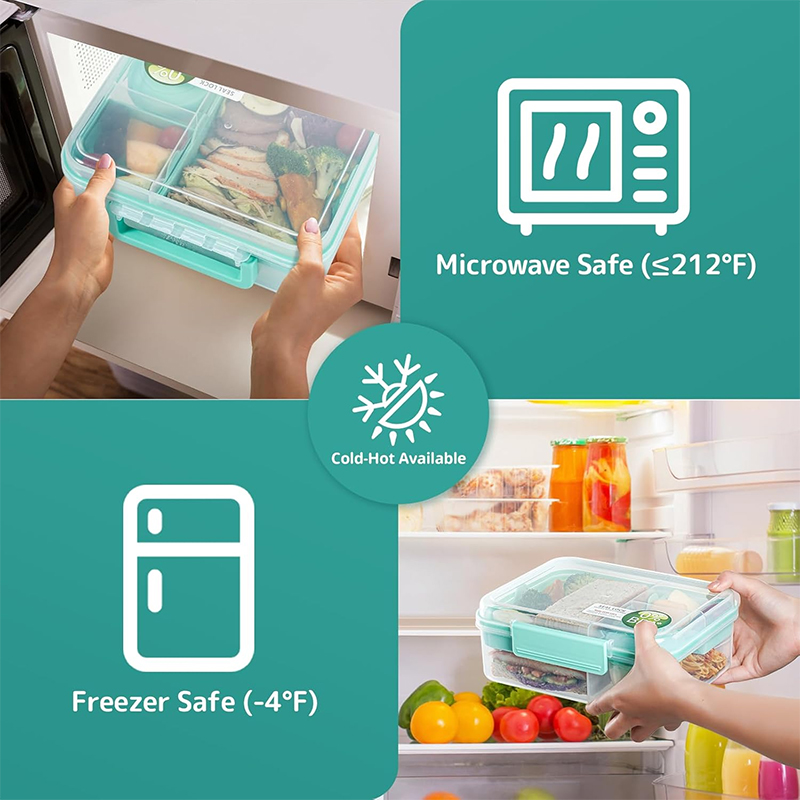 4 Compartment Leakproof Bento  - Meal Prep Meal Ideas recension och pris