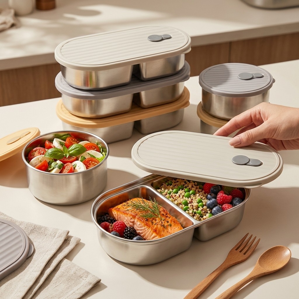 Microwave Safe 304 Stainless S - Meal Prep Meal Ideas recension och pris