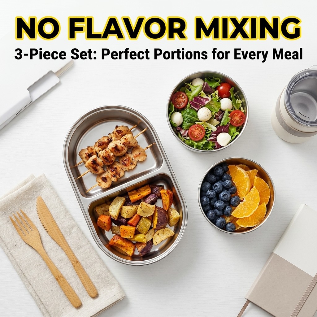 Microwave Safe 304 Stainless S - Meal Prep Meal Ideas recension och pris