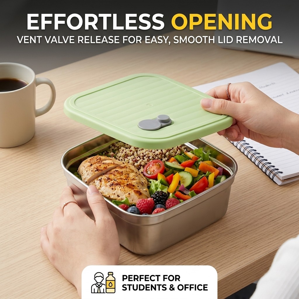 Microwavable 304 Stainless Ste - Meal Prep Meal Ideas recension och pris