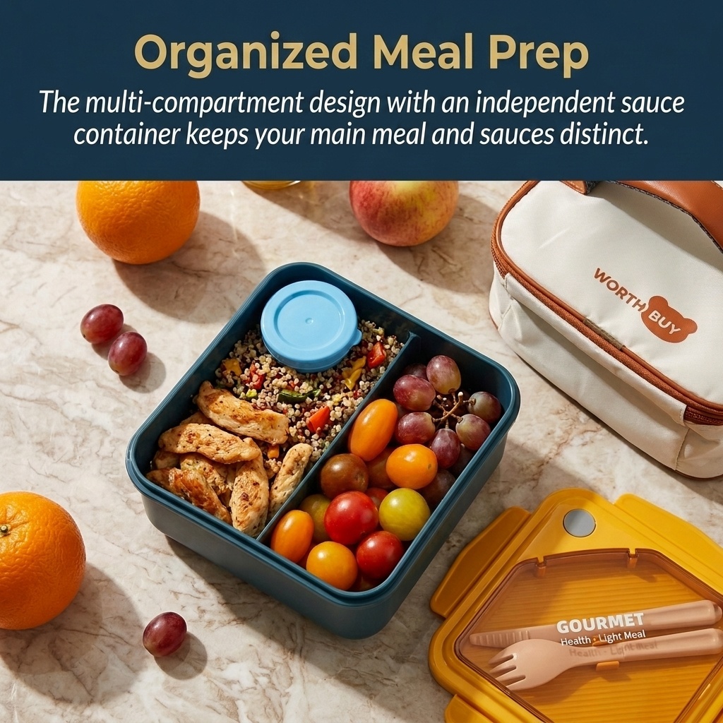 Microwavable Plastic Bento Lun - Meal Prep Meal Ideas recension och pris