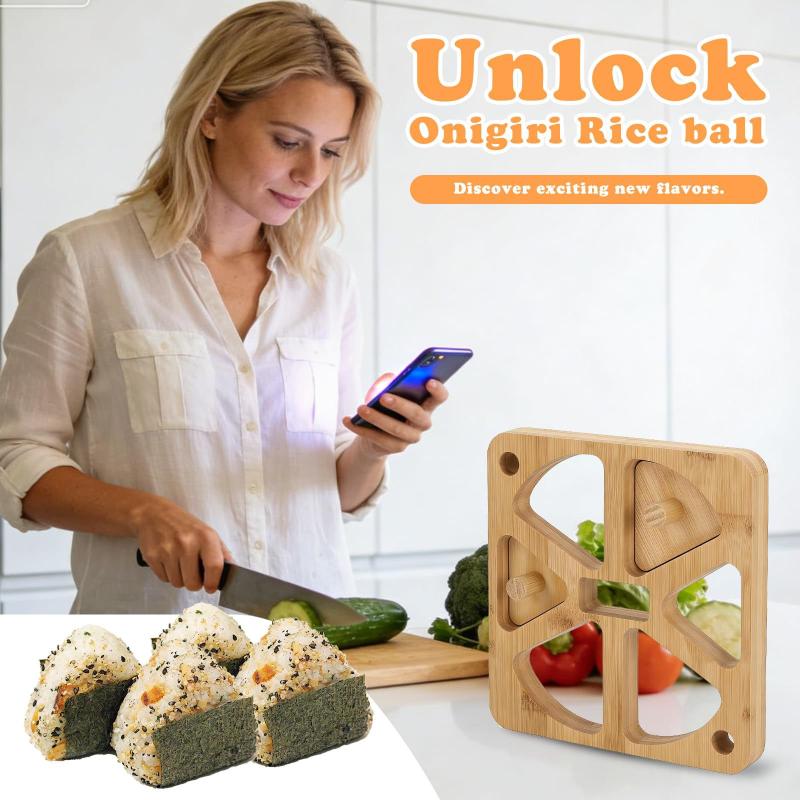 Wooden Onigiri Rice Ball Mold  - Meal Prep Onigiri recension och pris