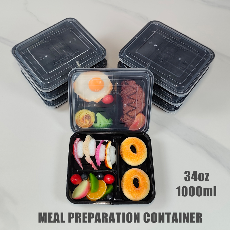 3-Compartment 34 Oz/1000 Ml, 1 - Meal Prep Gym recension och pris
