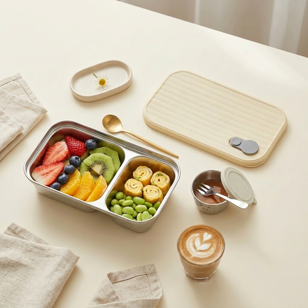 304 Stainless Steel Bento Box  - Meal Prep Meal Ideas recension och pris